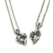 ≪DAgDART/ダグダート≫【ペア】ハートシルバーペンダント