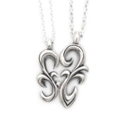 ≪DAgDART/ダグダート≫【ペア】選べる誕生石　アラベスク ストーン×シルバーペアペンダント