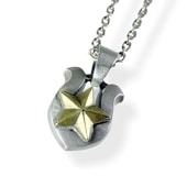 ≪PennyBlack/ペニーブラック≫星シルバー×真鍮 ペンダント 