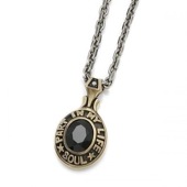 ≪DAgDART/ダグダート≫【PREPPY BOY】オニキス×ブラックキュービック×真鍮ペンダント