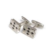 ≪DAgDART/ダグダート≫【Glass】キュービックジルコニア×シルバーカフスボタン