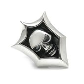 ≪DAgDART/ダグダート≫【Glass】スカルモチーフ シルバーラペルピン