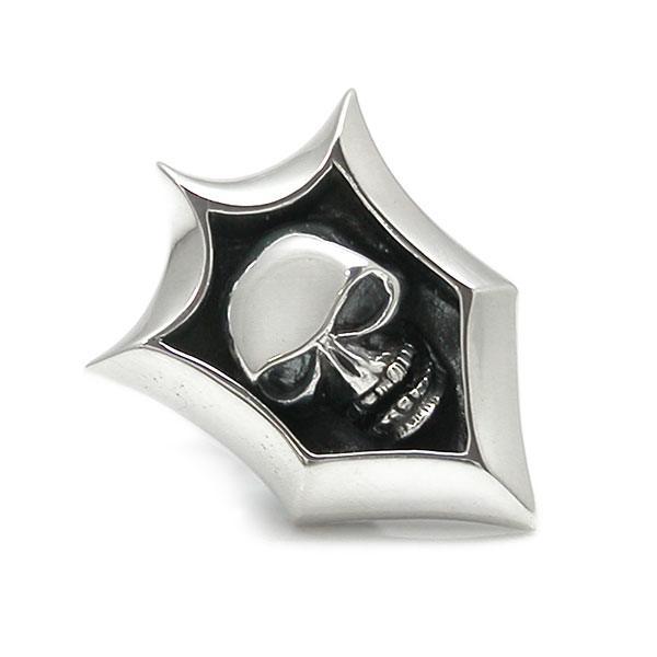 ≪DAgDART/ダグダート≫【Glass】スカルモチーフ シルバーラペルピン