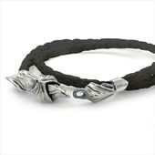 ≪DAgDART/ダグダート≫【D.four-ARMOR-】レザー×シルバーアーマーブレスレット 