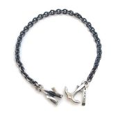 ≪DAgDART/ダグダート≫【MOCHA】イカリモチーフ シルバーブレスレット 