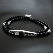 ≪DAgDART/ダグダート≫【D.four -XXXX fourth-】ビーズ×シルバーブレスレット◇シルバーアクセスタイルマガジン Vol.22掲載アイテム 