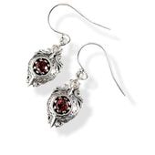 ≪GimmelGarden/ギメルガーデン≫Mirage Amulet （惑わせ封じ）ピアス ガーネット