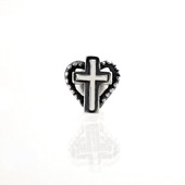 ≪Beautesque/ビュウテスク≫Cross Heart/シルバーピアス