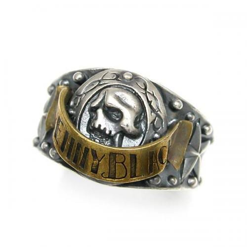 ≪PennyBlack/ペニーブラック≫スカルモチーフ 真鍮 シルバーリング