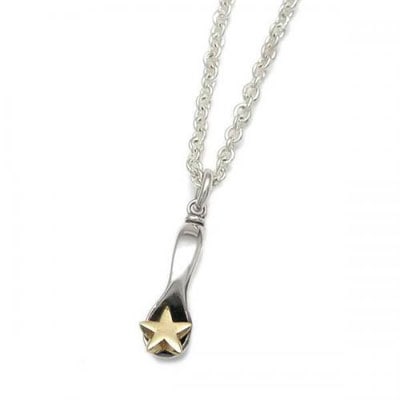 ≪PennyBlack/ペニーブラック≫スターモチーフ 真鍮×シルバーペンダント 