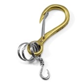 ≪PennyBlack/ペニーブラック≫カラビナフック キーホルダー 釣り針 真鍮 /P-036J