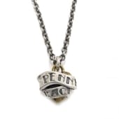 ≪PennyBlack/ペニーブラック≫ハート リボン ブラス×シルバーペンダント
