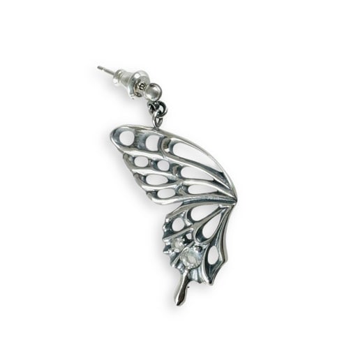 ≪Ageha≫蝶アゲハ シルバーピアス（右耳用）