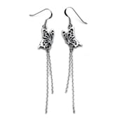 ≪Ageha≫蝶アゲハ シルバーピアス　