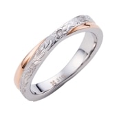 ≪white clover/ホワイトクローバー≫レディース ハワイアンリング サージカルステンレス Xクロス ゴールド