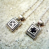 ≪Ark/アーク ≫ square birth stone flame/ARKN-0031CZSV-BKCZSV