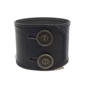 ≪Ark/アーク ≫ lily button double bracelet (black) 