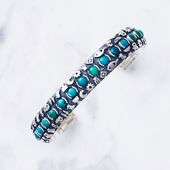 【極美品】クレセントルナ　バングル　付属品完備　ターコイズMサイズ　ジェネシス ≪Crescent Luna/クレセントルナ≫Genesis/ジェネシス バングルL