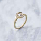 ≪Crescent Luna/クレセントルナ≫LUNA ESTRELLA RING SMALL/ルナエストレラリングスモール GOLD