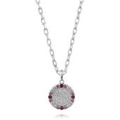 ≪AQUA SILVER/アクアシルバー≫幸せのシックスペンスコイン・ストーンネックレス