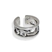 ≪AQUA SILVER/アクアシルバー≫透かしアラベスク イヤーカフ 