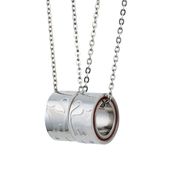 ≪white clover/ホワイトクローバー≫ペアネックレス ステンレス