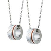 ≪white clover/ホワイトクローバー≫ペアネックレス ステンレス