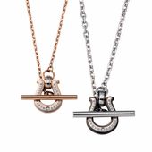 ≪white clover/ホワイトクローバー≫ペアネックレス ステンレス