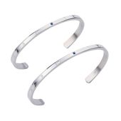 ≪white clover/ホワイトクローバー≫ペアバングル ステンレス