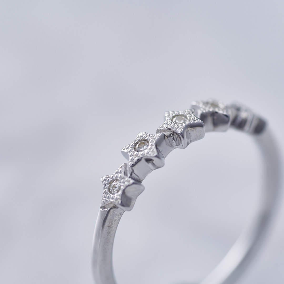 ≪Crescent Luna/クレセントルナ≫ METEORITO RING /メテオリトリング SILVER
