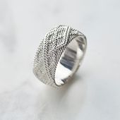 ≪Crescent Luna/クレセントルナ≫ TEXTIL RING   /テキスタイルリング SILVER
