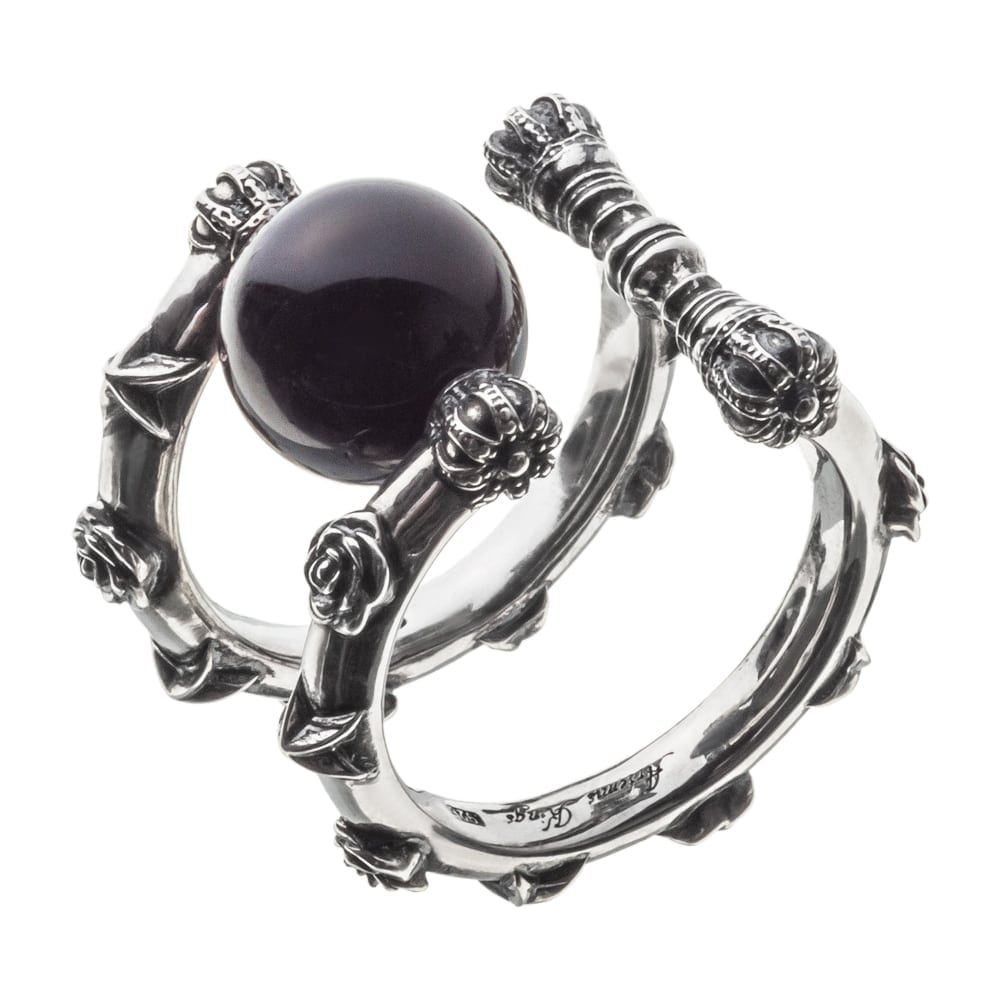 ≪Artemis Kings/アルテミスキングス≫オニキスローズスターイヤーカフ/片耳分