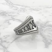 ≪Mad Graffiti/マッドグラフィティ≫アブソリュート アラウンド ナロー”M”リング ブラック 