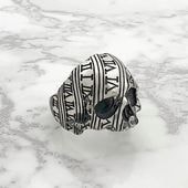 ≪Mad Graffiti/マッドグラフィティ≫アブソリュート スパイラル ジエンドハーフ”M”リング ブラック