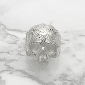 ≪Mad Graffiti/マッドグラフィティ≫アブソリュート スパイラル ジエンドハーフ”M”リング ホワイト