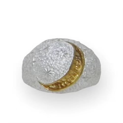 ≪smile_mammy/スマイルマミー≫ crescent moon smile ring_1 white Ver./ s_m-R.40