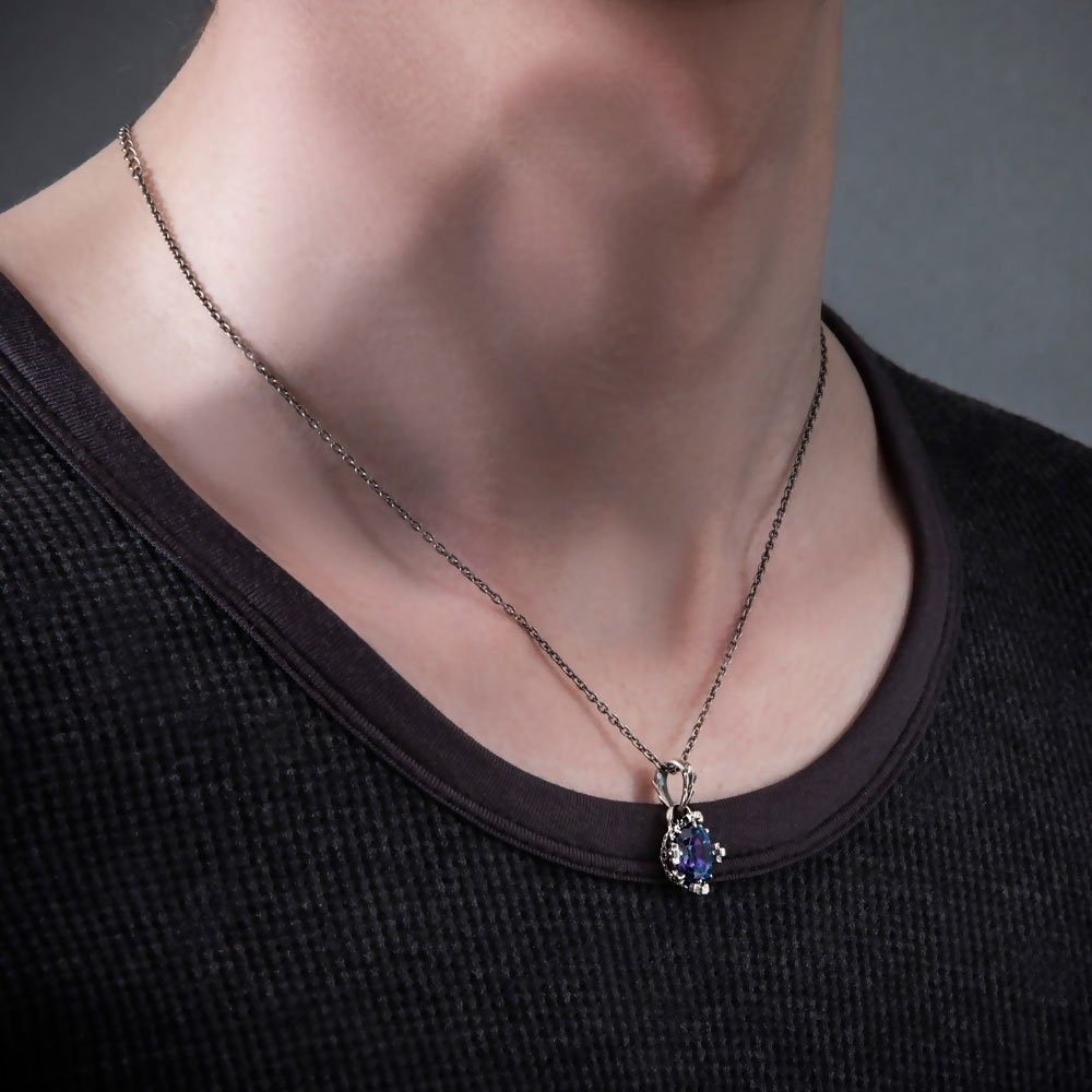 ≪Artemis Kings/アルテミスキングス≫オーバルクラウンペンダント　ミスティックトパーズ