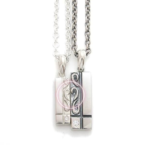 ≪DAgDART/ダグダート≫【Prece】選べる誕生石　アラベスク シルバーペアペンダント