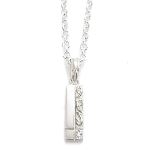 ≪DAgDART/ダグダート≫【Prece】選べる誕生石　アラベスク シルバーペアペンダント