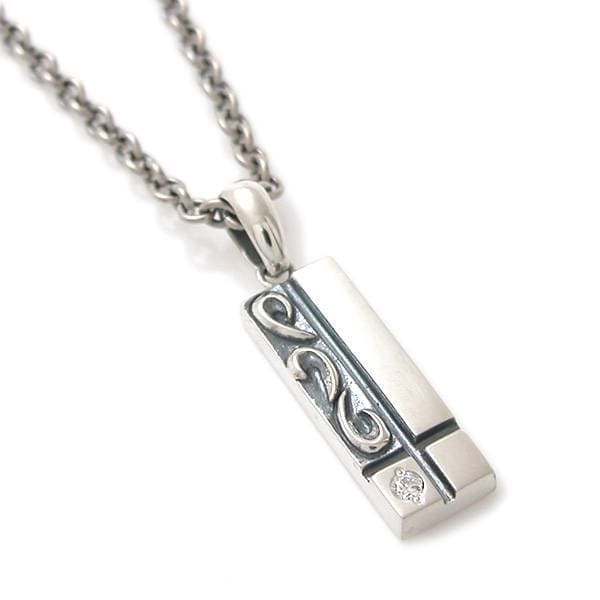 ≪DAgDART/ダグダート≫【Prece】選べる誕生石　アラベスク シルバーペアペンダント