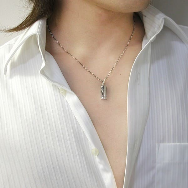 ≪DAgDART/ダグダート≫【Prece】選べる誕生石　アラベスク シルバーペアペンダント