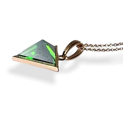 銀時Presents≪綾鷹 × Fatima Design コラボアクセサリー≫ペンダント　K10製　ピンクゴールド
