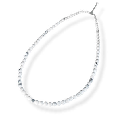 ≪FatimaDesign/ファティマデザイン≫ストーンネックレス・ハウライト 6mm玉