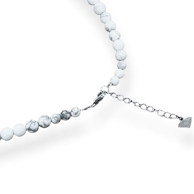 ≪FatimaDesign/ファティマデザイン≫ストーンネックレス・ハウライト 6mm玉