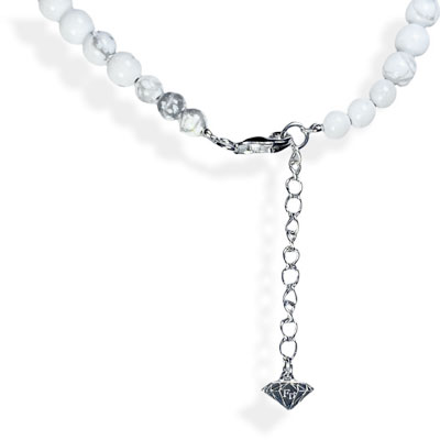 ≪FatimaDesign/ファティマデザイン≫ストーンネックレス・ハウライト 6mm玉