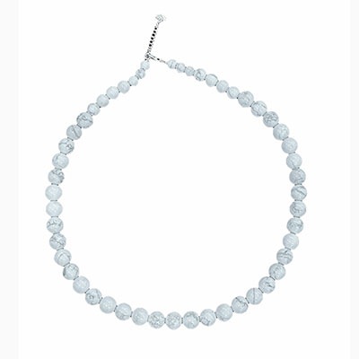 ≪FatimaDesign/ファティマデザイン≫ストーンネックレス・ハウライト　10mm玉