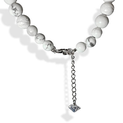 ≪FatimaDesign/ファティマデザイン≫ストーンネックレス・ハウライト　10mm玉