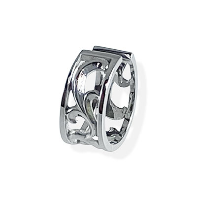 ≪AQUA SILVER/アクアシルバー≫透かしアラベスク イヤーカフ 