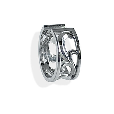 ≪AQUA SILVER/アクアシルバー≫透かしアラベスク イヤーカフ 