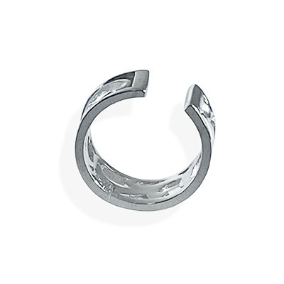 ≪AQUA SILVER/アクアシルバー≫透かしアラベスク イヤーカフ 